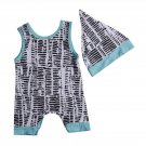 Newborn Baby Summer Romper Unisex Hat