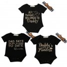 Newborn Girls Daddy's Little Princess Jumpsuit