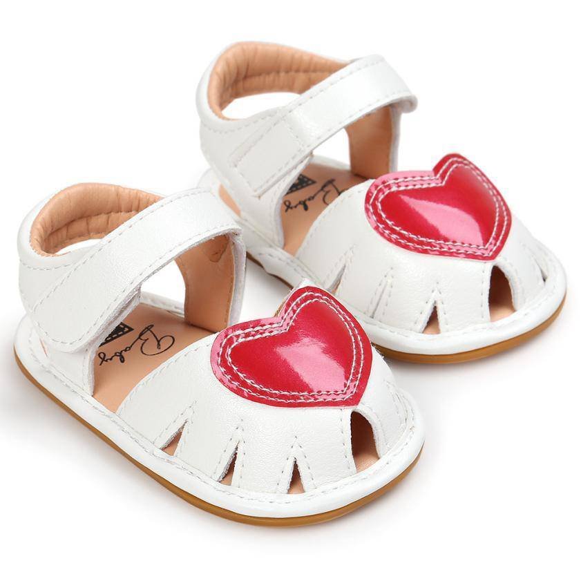 Newborn Girls Sandals Anti-Slip Soft Sole Shoes