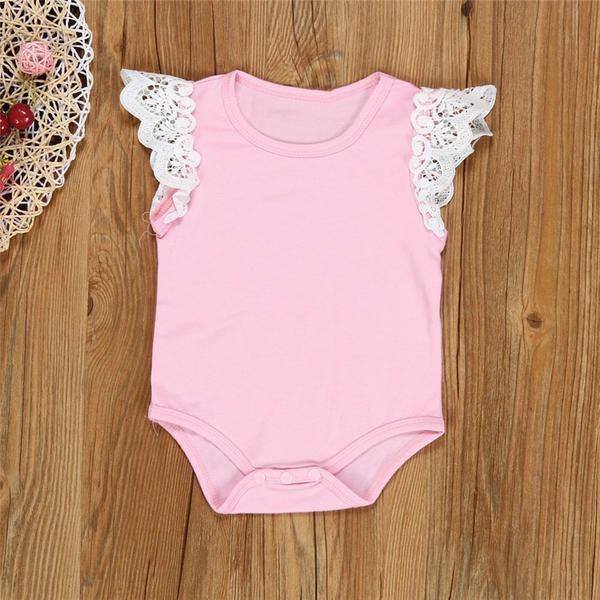 Newborn Summer Baby Lace Jumpsuit