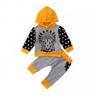 Newborn Unisex Indian Wolf Hoodie Romper Outfit