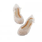 Princess Crystal Jelly Wedge Shoes