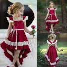 Princess Girls Backless Lace Pageant Dress
