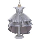 Princess Girls Long Little Host Tail Dress Party