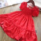 Princess Girls Summer Sundress Fairy Puff Dress