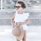 Princess Newborn Baby Romper Solid White