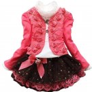 Rose Girls Long Sleeve Blouse Dress Clothes