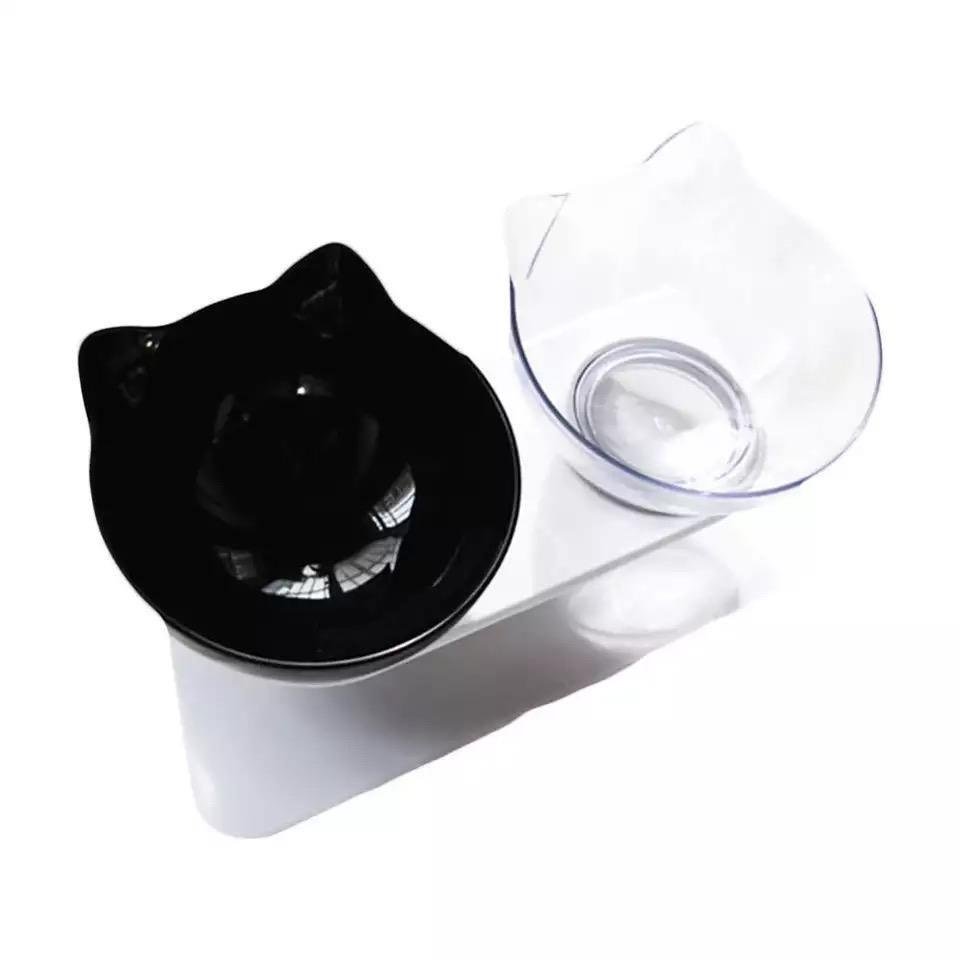 Single & Double Bowl Cat With Raised Stand Pet Food