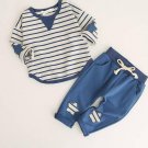 Stylish Long Sleeve Appliqué T Shirt Pants Clothing