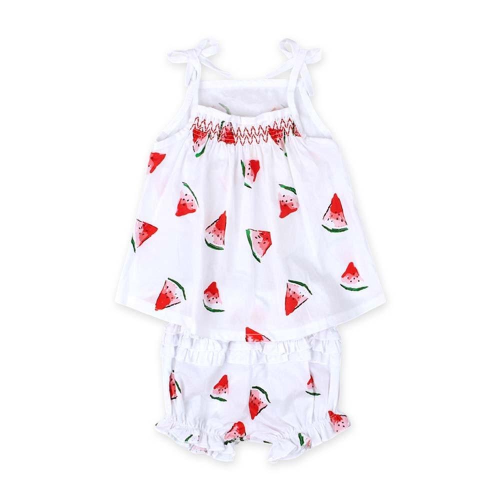 Summer Baby Girl Watermelon Printed Clothes