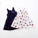 Summer Berry Floral Lace Sleeveless Back V Vest Dresses