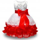 Summer girls party  flower ball gowns dress
