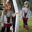 Toddler Girl Elk Paid Children Clothing Sets