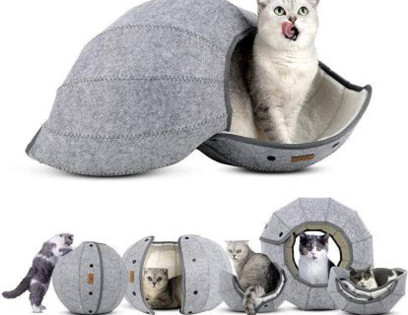 Warm Cat Tunnel Shell Pet Bed Multifunctional
