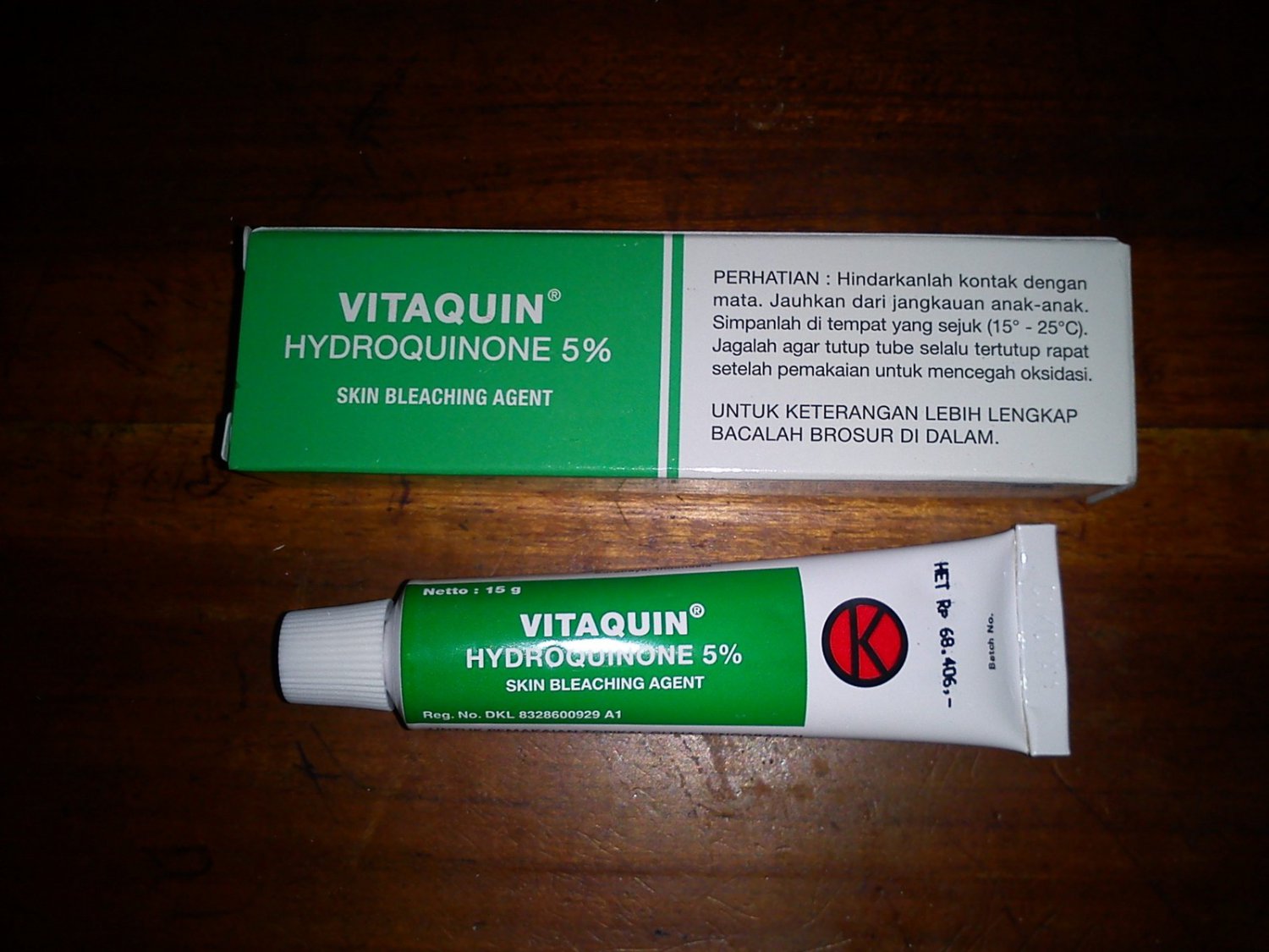 2x vitaquin cream 15 gr hydroquinone