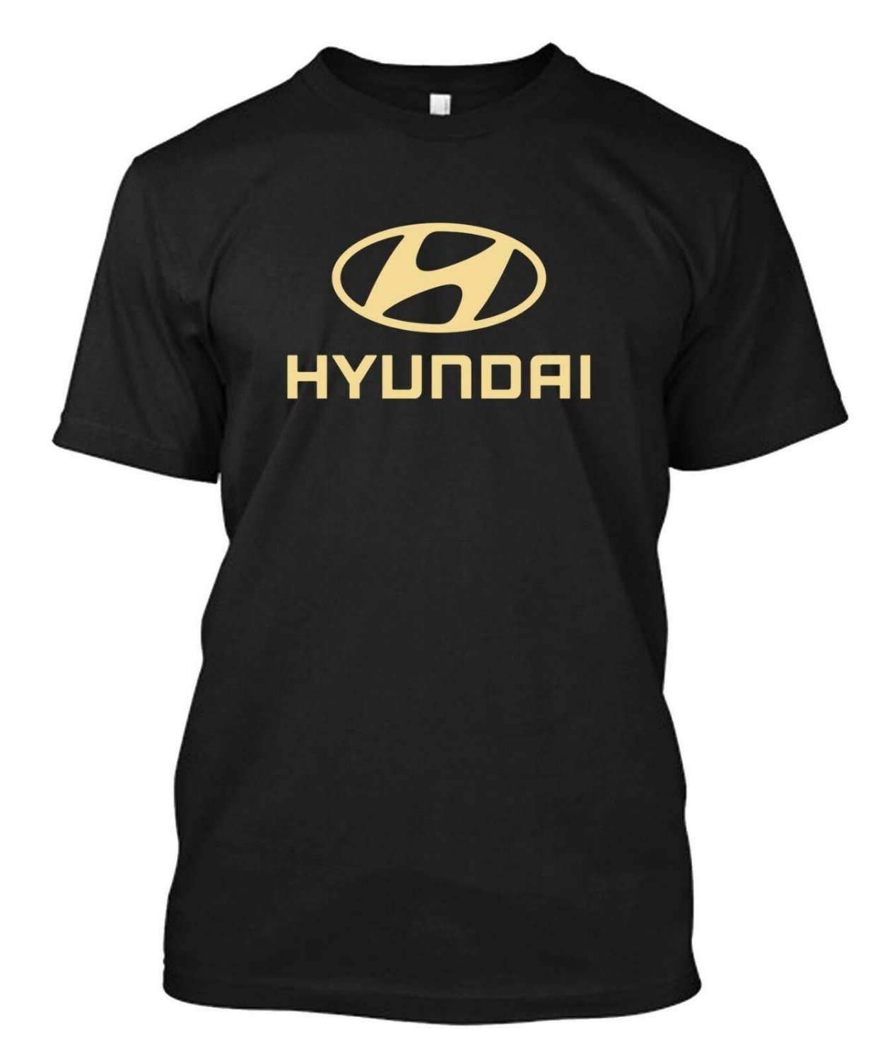 HYUNDAI-LOGO-FAMOUS-MOTOR-Mens-Black-T-shirt S-2XL