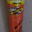 1 x Golecha Orange Color Henna Cone Temporary Tattoo Body Art Ink