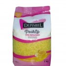Lot of 6 Depilation Hair Removal Hot Wax Pearl Classic Honey Natural Waxing 1Kg