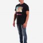 OPENSPACE SIZE XL 100% organic cotton, vegan, biodegradable packaging, art t-shirt for man black