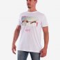 OPENSPACE SIZE XL 100% organic cotton, vegan, biodegradable packaging, art t-shirt for man, white