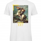 OPENSPACE SIZE M 100% organic cotton, vegan, biodegradable packaging, art t-shirt for man, white