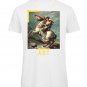 OPENSPACE SIZE XL 100% organic cotton, vegan, biodegradable packaging, art t-shirt for man, white