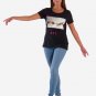 OPENSPACE SIZE L 100% organic cotton, vegan, biodegradable packaging, art t-shirt for woman, black
