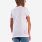 OPENSPACE SIZE XL 100% organic cotton, biodegradable packaging, art strass t-shirt for woman, white
