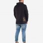 OPENSPACE SIZE L, art & fashion hooded Sweatshirt for man, black, biodegradable package