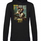 OPENSPACE  SIZE XXL, art & fashion hooded Sweatshirt for man, black, biodegradable package