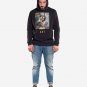 OPENSPACE  SIZE XXL, art & fashion hooded Sweatshirt for man, black, biodegradable package