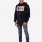 OPENSPACE  SIZE XL, art & fashion hooded Sweatshirt for man, black, biodegradable package