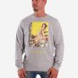 OPENSPACE SIZE M, art & fashion Crewneck Sweatshirt for man, gray, biodegradable package