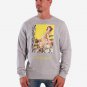 OPENSPACE SIZE L, art & fashion Crewneck Sweatshirt for man, gray, biodegradable package