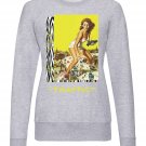 OPENSPACE  SIZE XXL, art & fashion Crewneck Sweatshirt for man, gray, biodegradable package