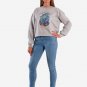 OPENSPACE SIZE XS, art & fashion Crewneck Sweatshirt for woman, gray, biodegradable package
