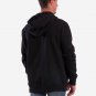 OPENSPACE  SIZE M, art & fashion zipped hooded Sweatshirt for man, black, biodegradable package
