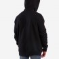 OPENSPACE  SIZE XXL, art & fashion zipped hooded Sweatshirt for man, black, biodegradable package