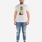 OPENSPACE SIZE XXL 100% organic cotton, vegan, biodegradable packaging, art t-shirt for man, white