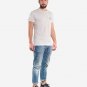 OPENSPACE SIZE XXL 100% organic cotton, vegan, biodegradable packaging, art t-shirt for man, white