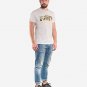 OPENSPACE SIZE S 100% organic cotton, vegan, biodegradable packaging, art t-shirt for man, white