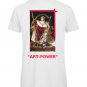 OPENSPACE SIZE L 100% organic cotton, vegan, biodegradable packaging, art t-shirt for man, white