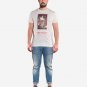OPENSPACE SIZE XXL 100% organic cotton, vegan, biodegradable packaging, art t-shirt for man, white