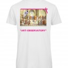 OPENSPACE SIZE M 100% organic cotton, vegan, biodegradable packaging, art t-shirt for man, white