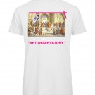 OPENSPACE SIZE XL 100% organic cotton, vegan, biodegradable packaging, art t-shirt for man, white