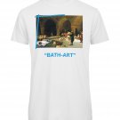 OPENSPACE SIZE M 100% organic cotton, vegan, biodegradable packaging, art t-shirt for man, white