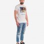 OPENSPACE SIZE XXL 100% organic cotton, vegan, biodegradable packaging, art t-shirt for man, white