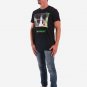 OPENSPACE SIZE S 100% organic cotton, vegan, biodegradable packaging, art t-shirt for man, black