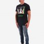 OPENSPACE SIZE XL 100% organic cotton, vegan, biodegradable packaging, art t-shirt for man, black