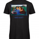 OPENSPACE SIZE S 100% organic cotton, vegan, biodegradable packaging, art t-shirt for man, black